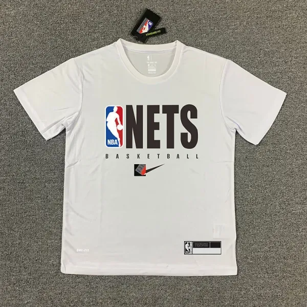 Nike NBA Brooklyn Nets Practice T-Shirt White - 1
