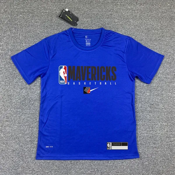 Nike Dallas Mavericks Practice Tee Royal Blue T-Shirt - 1