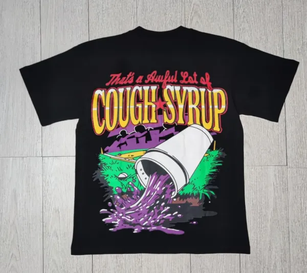 Design Cough Syrup x Paralatos Sugar Skull Eagle Graphic T-Shirt White T-Shirts - 5