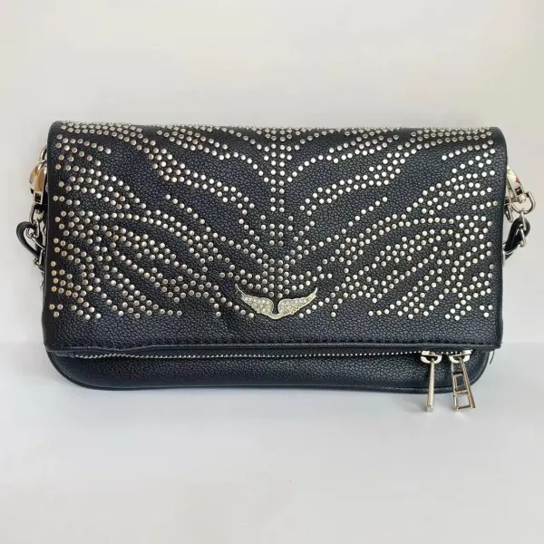 Philipp Plein Studded Wing Clutch Black Crossbody Bag Clutches - 1