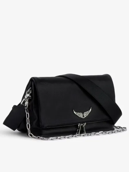 Philipp Plein Angel Wing Chain Strap Crossbody Bag Black - 1
