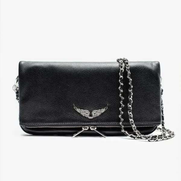 Philipp Plein Angel Wings Chain Clutch Black Clutches - 1