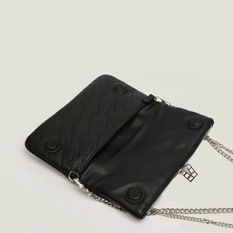 Philipp Plein Wing Embossed Clutch Black Chain Bag Clutches - 8