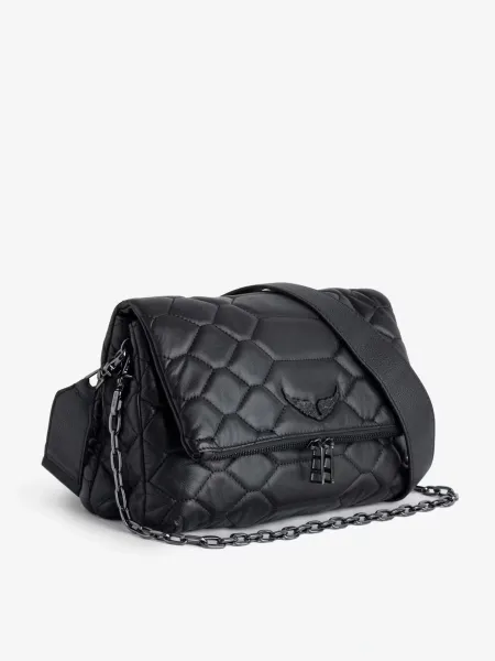 Philipp Plein Quilted Chain Shoulder Bag Black - 1