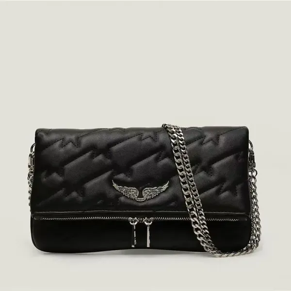 Philipp Plein Wing Embossed Clutch Black Chain Bag Clutches - 7