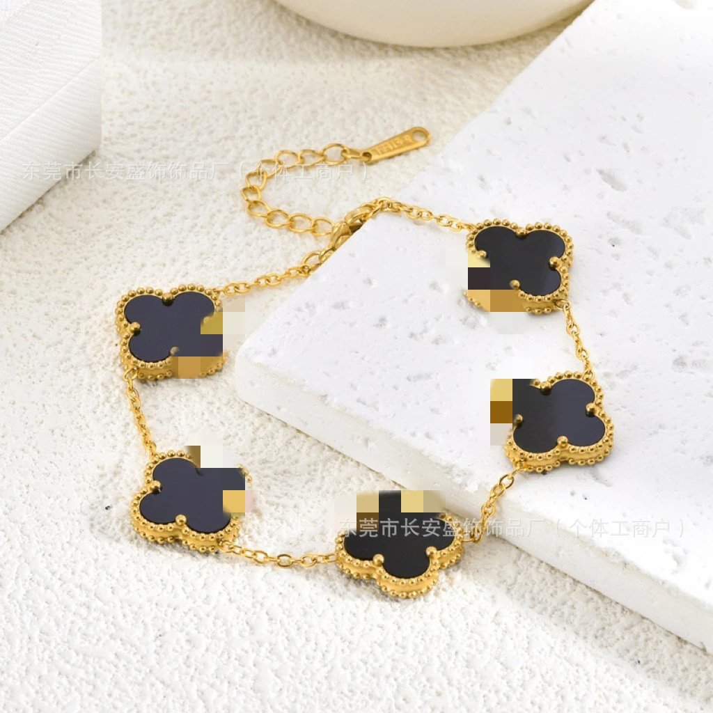 Lucky Four-Leaf Clover Bracelet