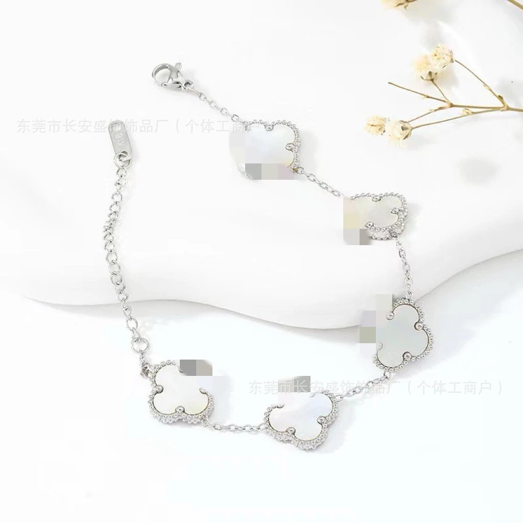 Lucky Four-Leaf Clover Bracelet