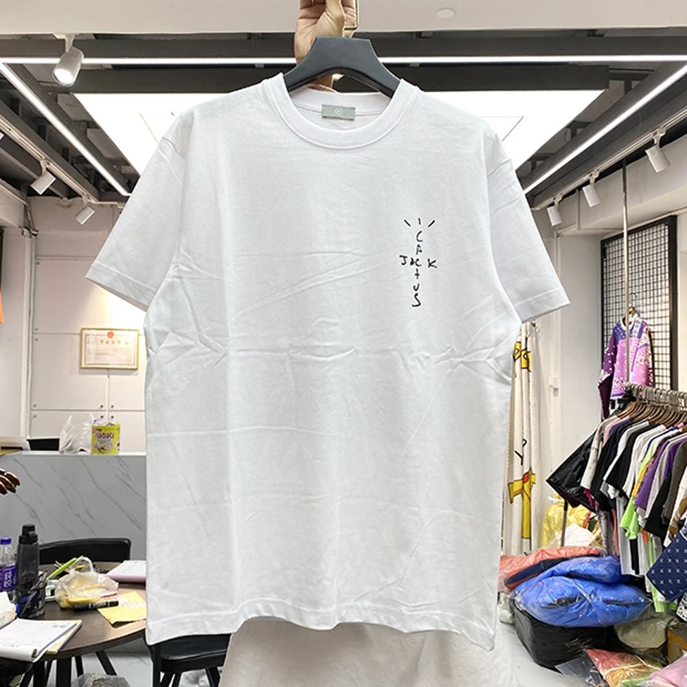 T Shirt Men Women Cactus Jack Cotto-MLMLSPTS0303