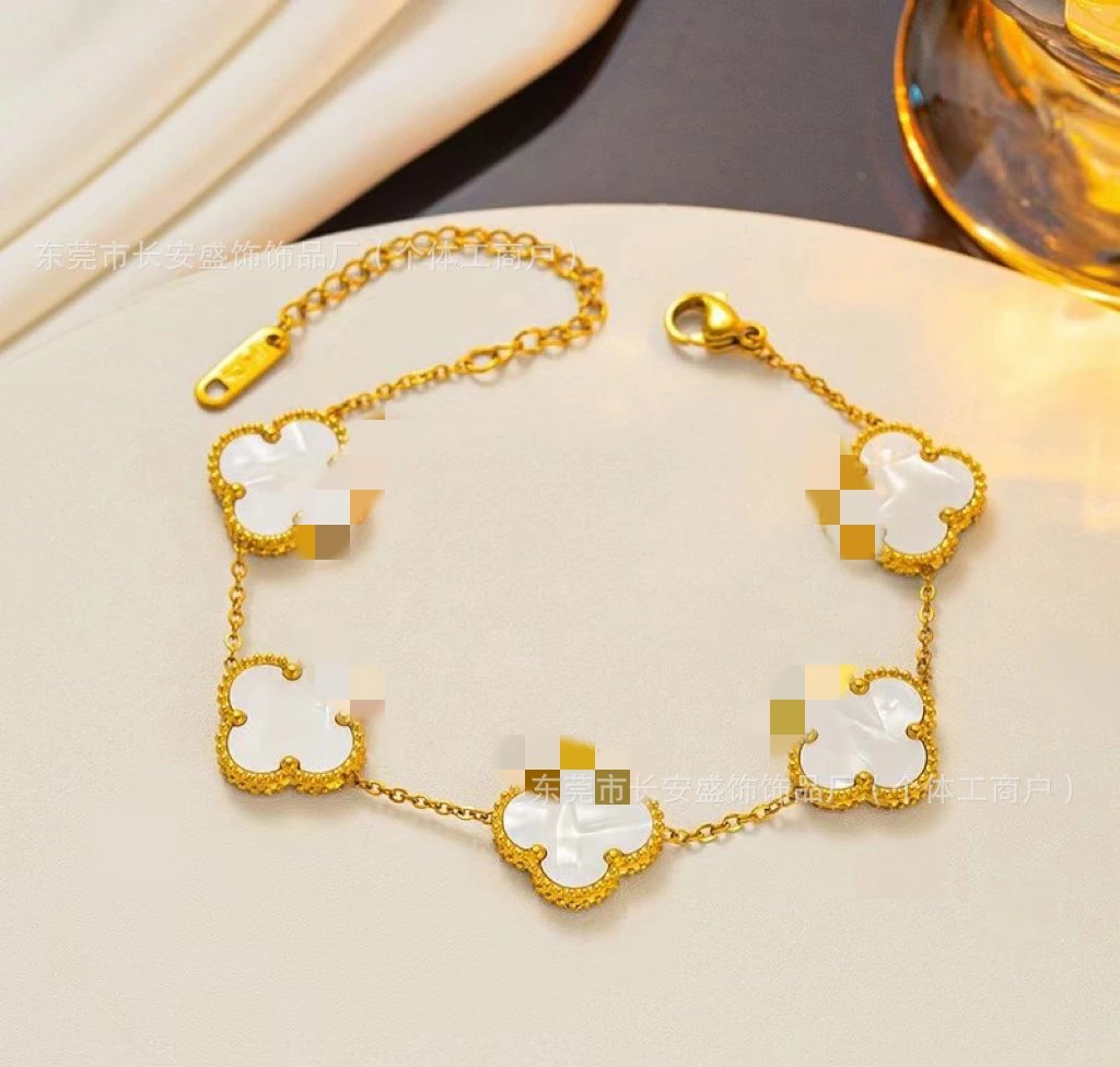 Lucky Four-Leaf Clover Bracelet