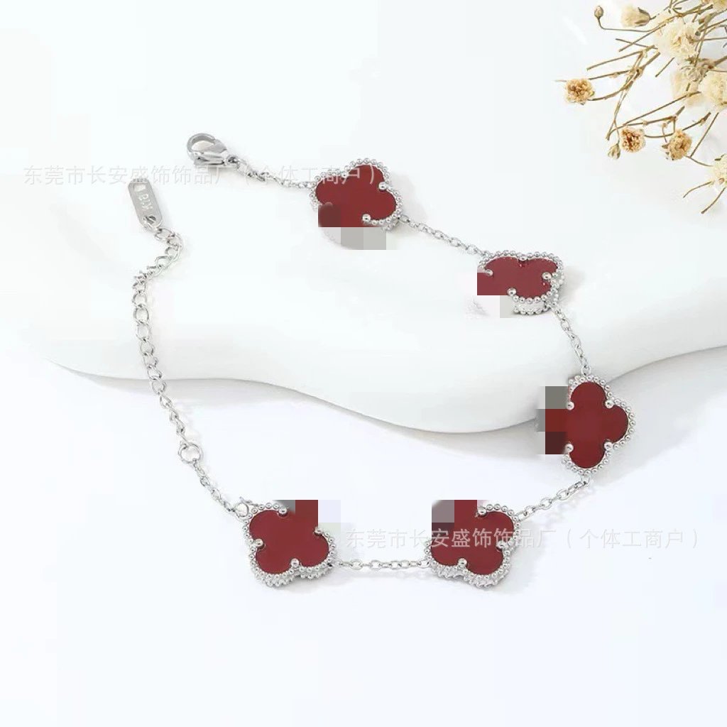 Lucky Four-Leaf Clover Bracelet