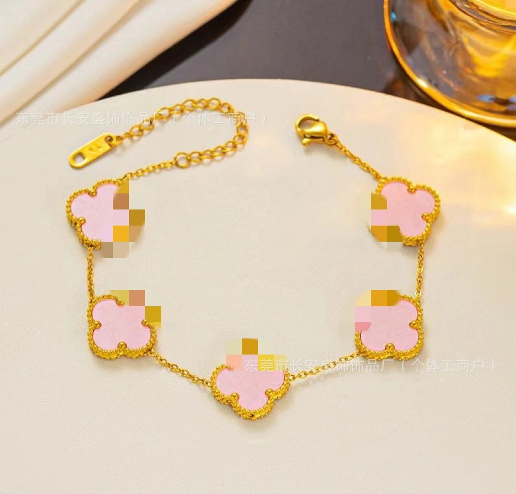 Gold Tail Chain 15MM Pink