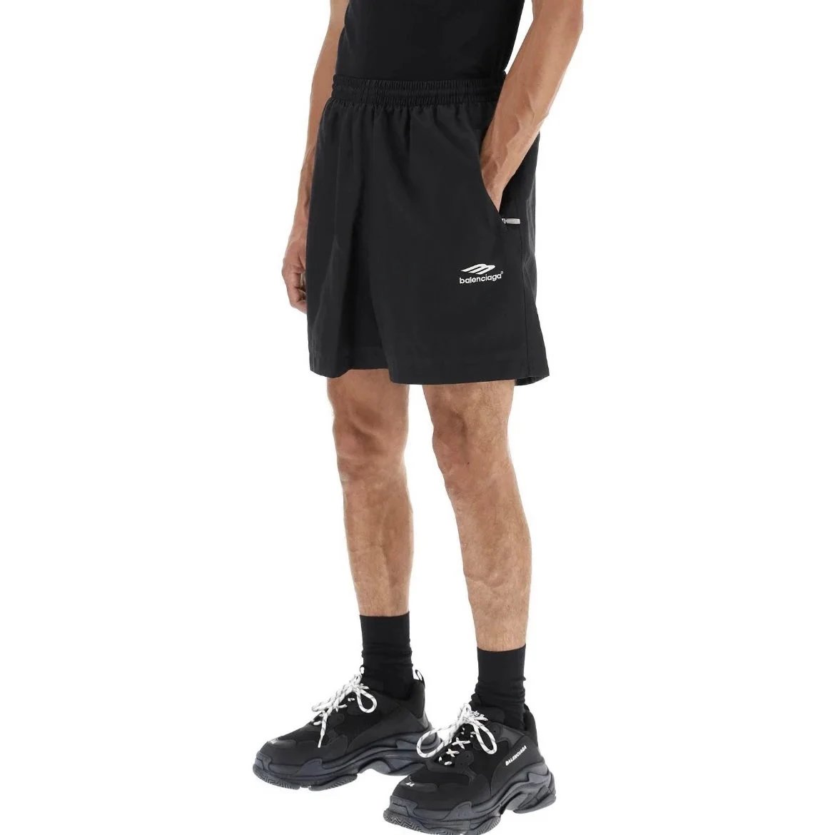 尼龙宽松短裤 简约百搭 透气舒适-MLMLSPTS0505