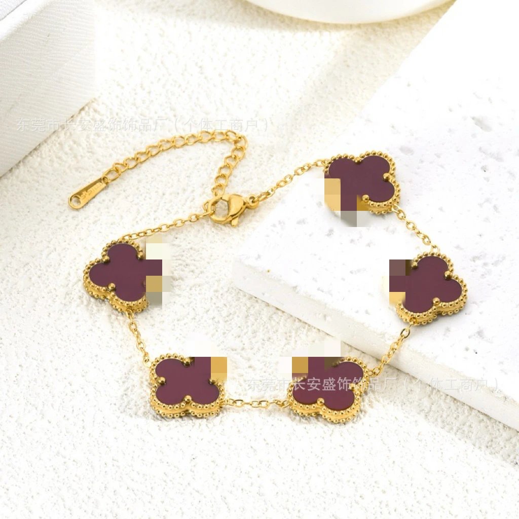 Gold Tail Chain 15MM Wine Red