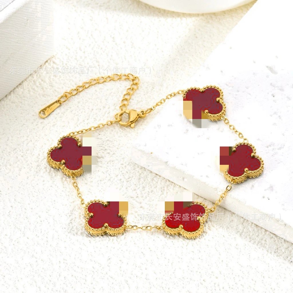 Gold Tail Chain 15MM Bright Red