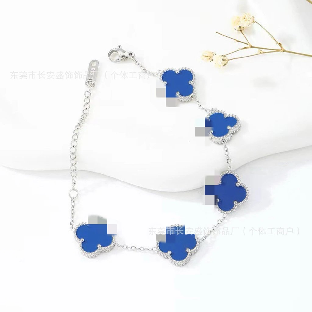 Silver Tail Chain 15MM Dark Blue