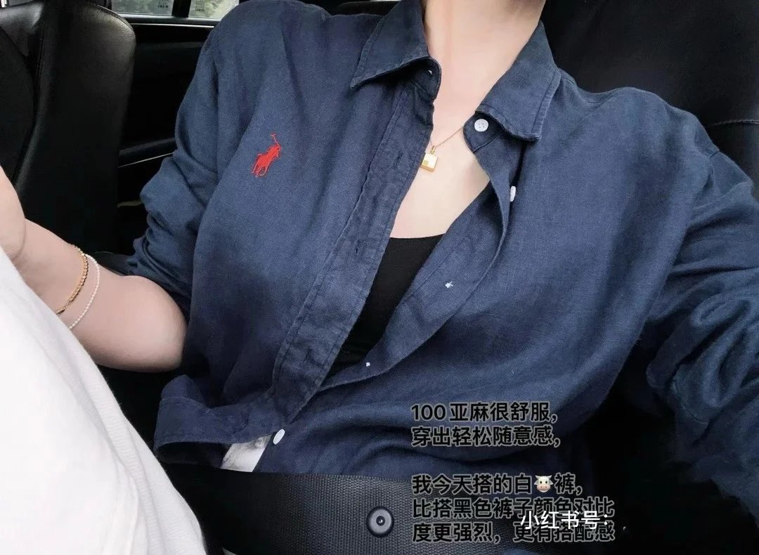 多色亚麻衬衫长袖 9