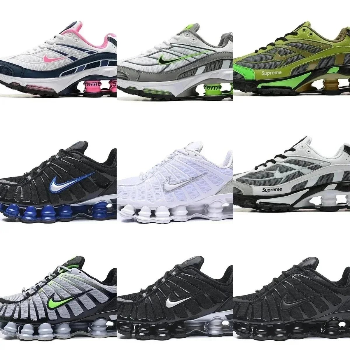 Nike Shox R4 White Black Runni