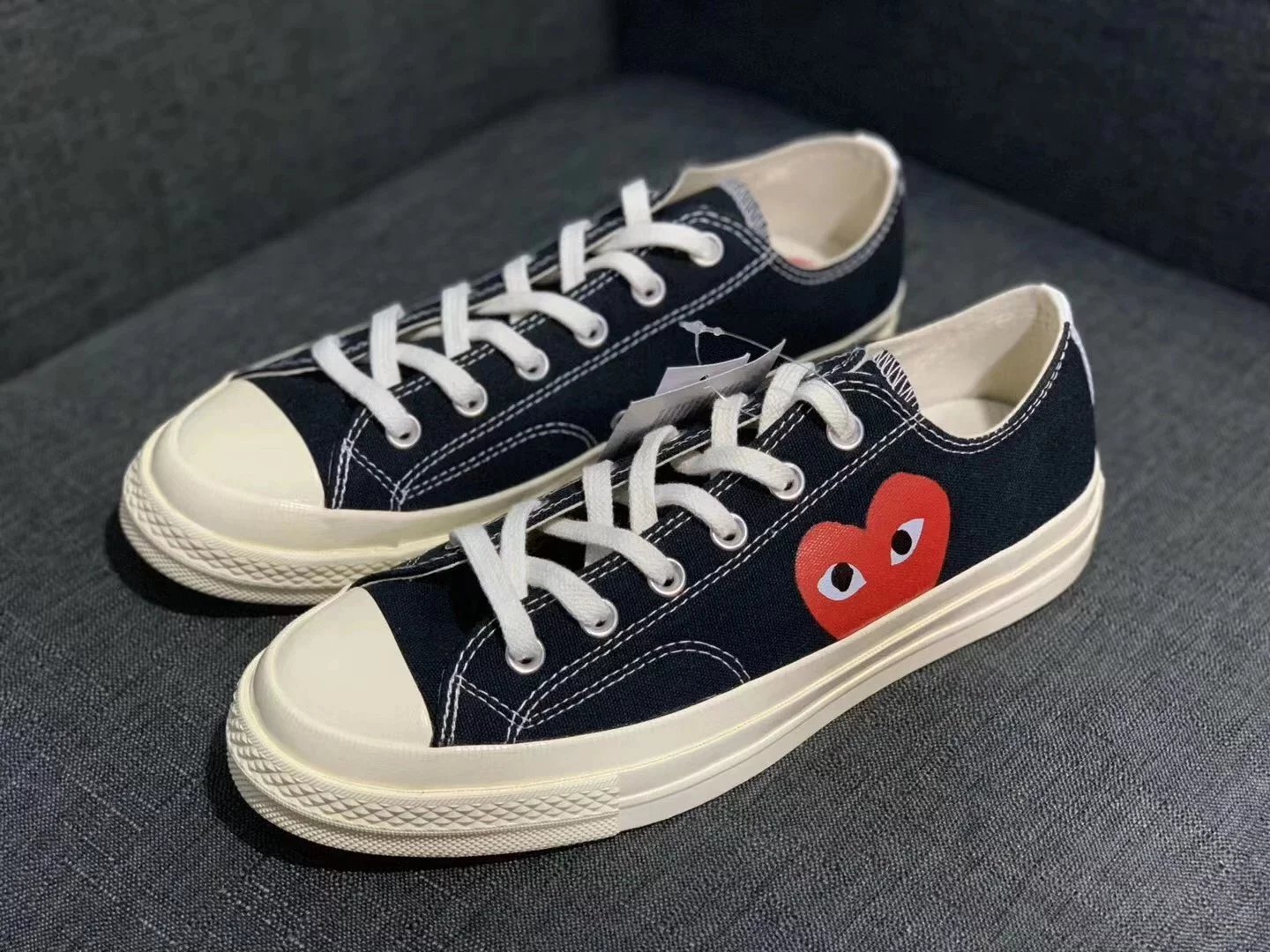 Converse Basic And CDG — Black love low help colorway — USFans Spreadsheet photo
