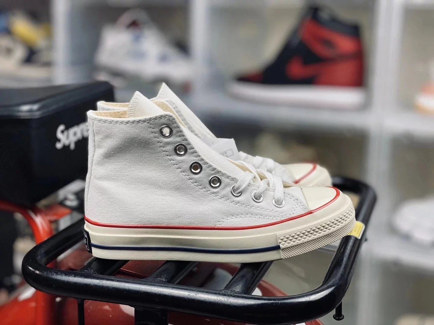 Converse Basic And CDG — White High Top colorway — USFans Spreadsheet photo