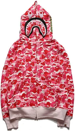 thumbnail for Foreign trade Europe and the United States 2023 hot selling bape shark head ape head sweatshirt 3D sweatshirt full hat zipper hoodie