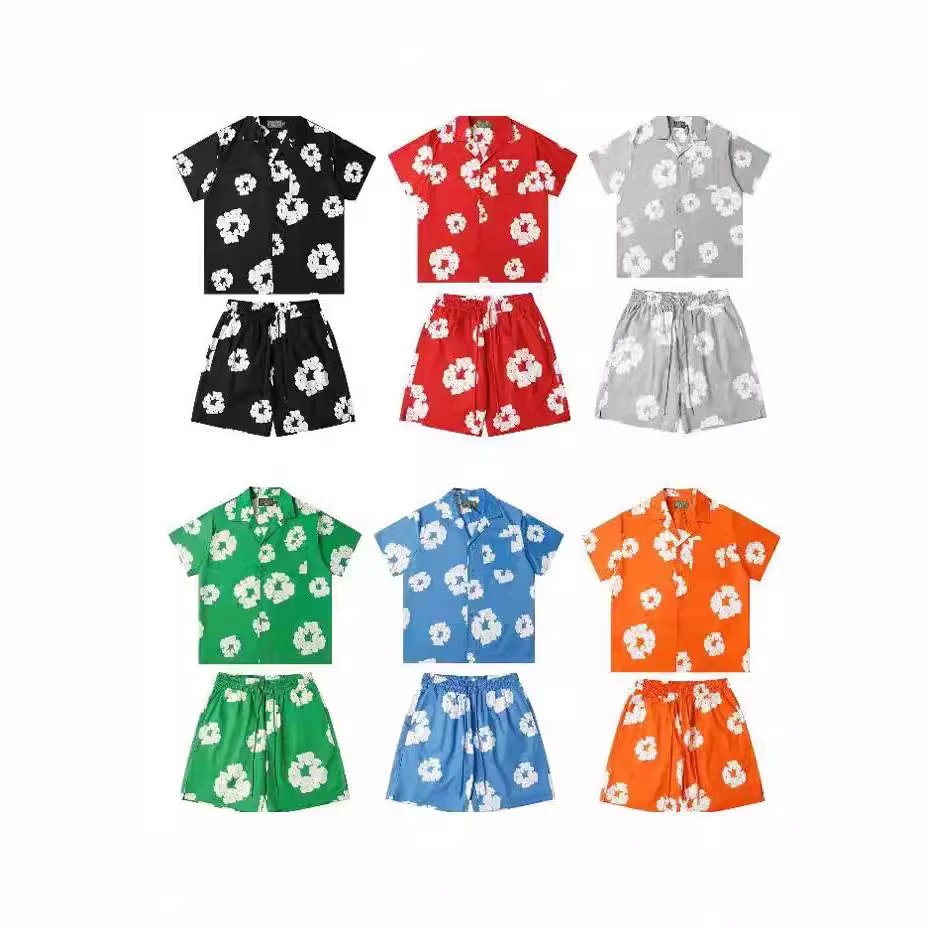 Unbranded Floral Short Sleeve Shirt And Shorts Set