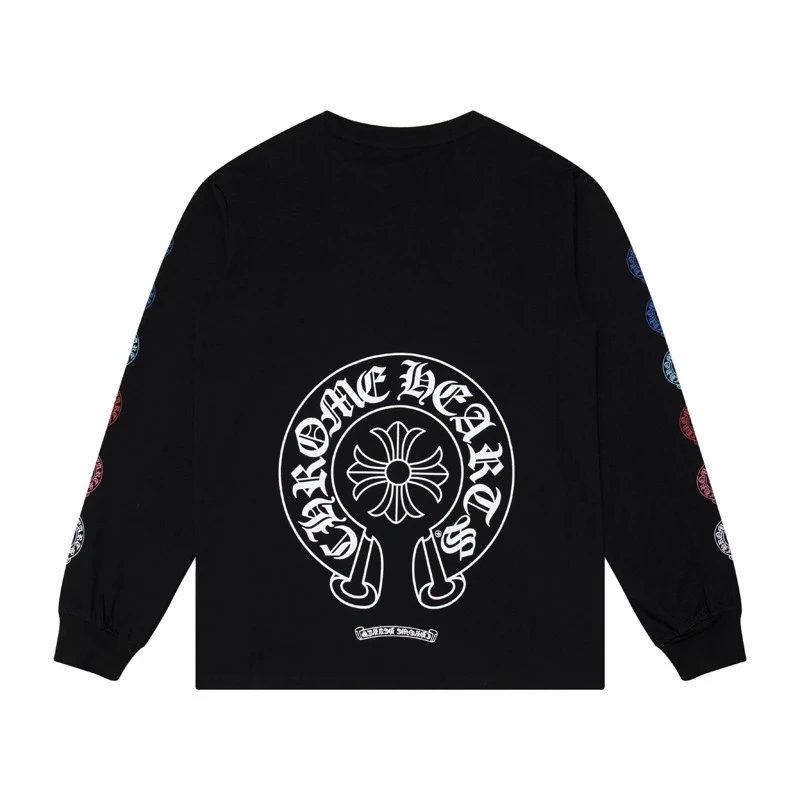 Chrome Hearts Shirts Graphic long-sleeve shirt — K8009 black