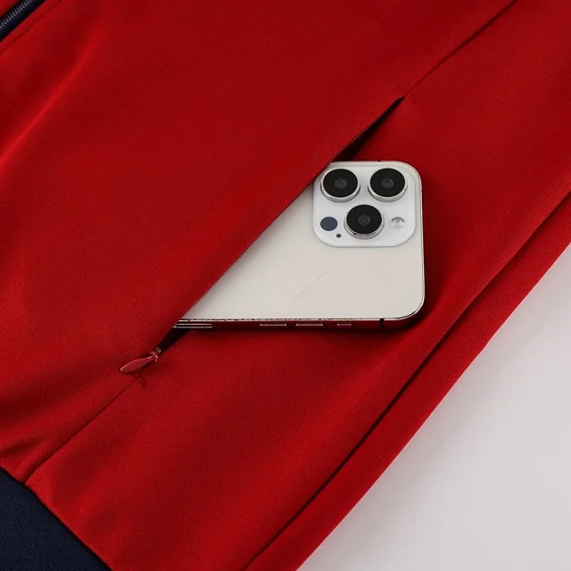 Unbranded Tracksuits Football-Inspired Zip-Up Track Jacket and Pants Set product detail image 7