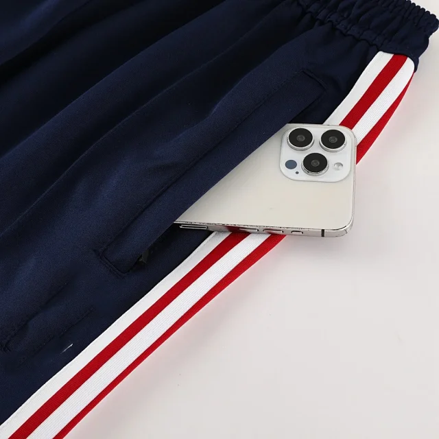 Unbranded Tracksuits Football-Inspired Zip-Up Track Jacket and Pants Set product detail image 10