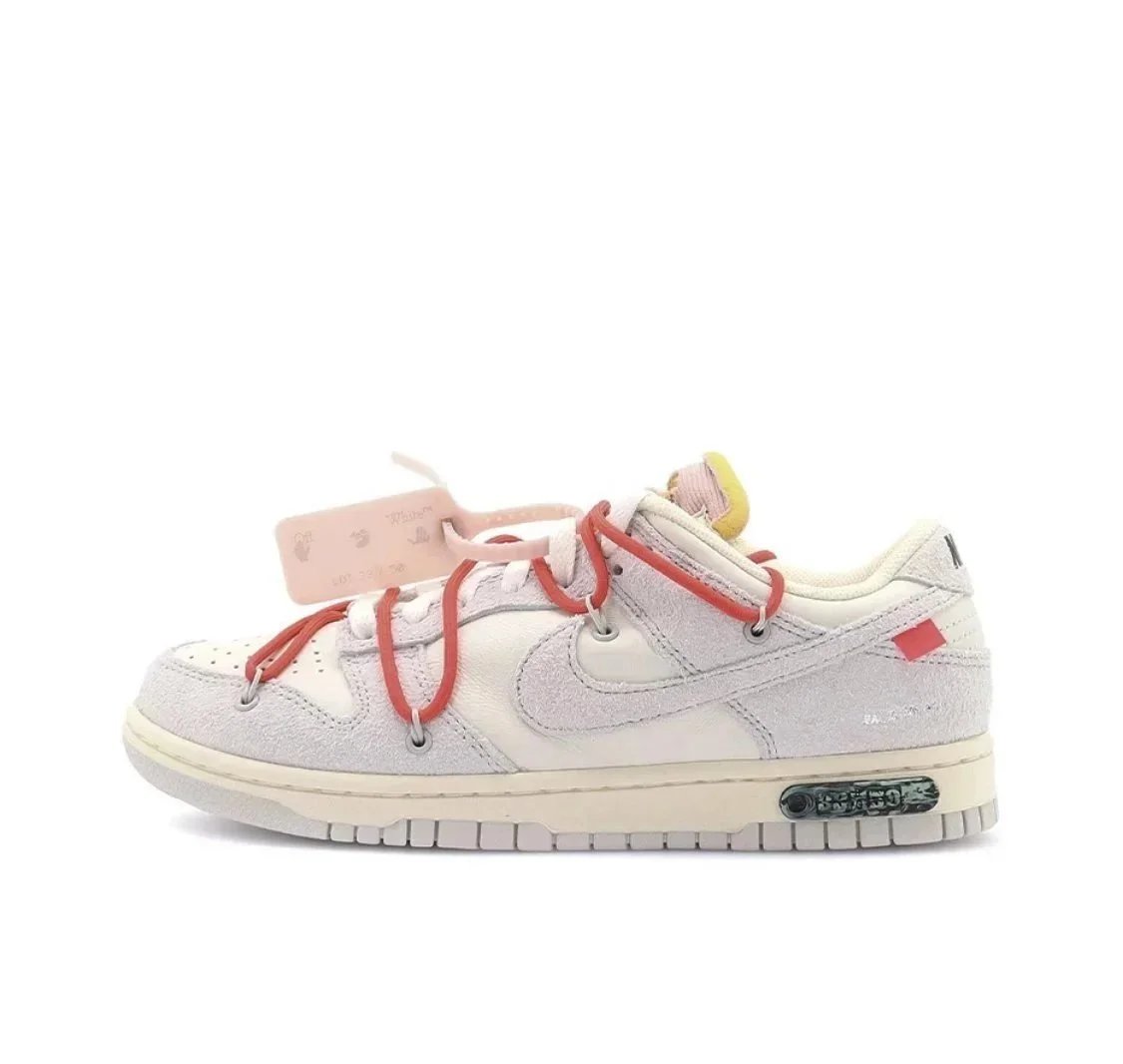 Red shoes with light pink button DJ0950-118