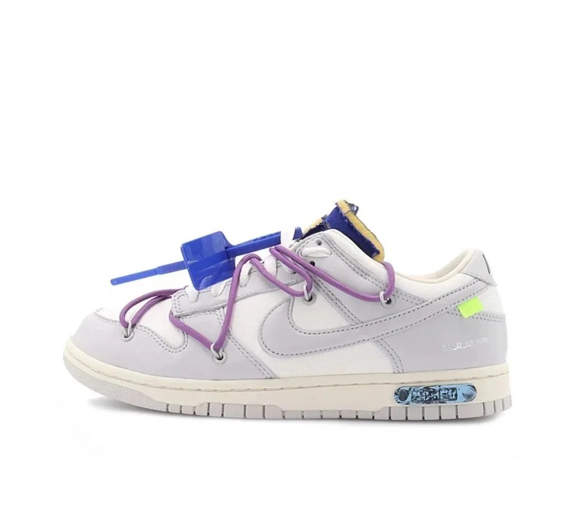 Purple shoelace blue buckle DM1602-107