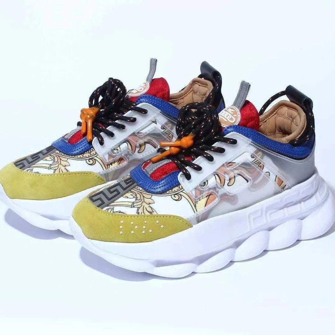 Versace Chain Reaction Multicolor Chunky Sneakers