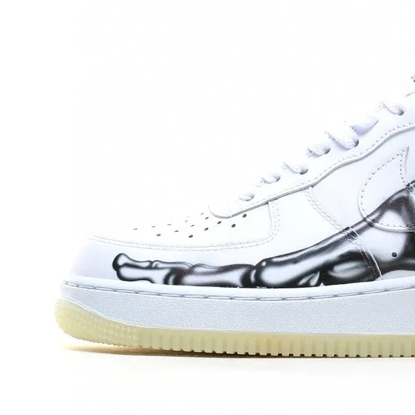 Nike Air Force 1 Low Skeleton White Sneakers - 1