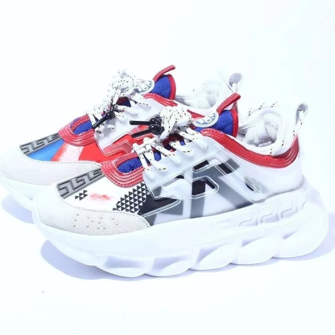 Versace Chain Reaction Multicolor Chunky Sneakers