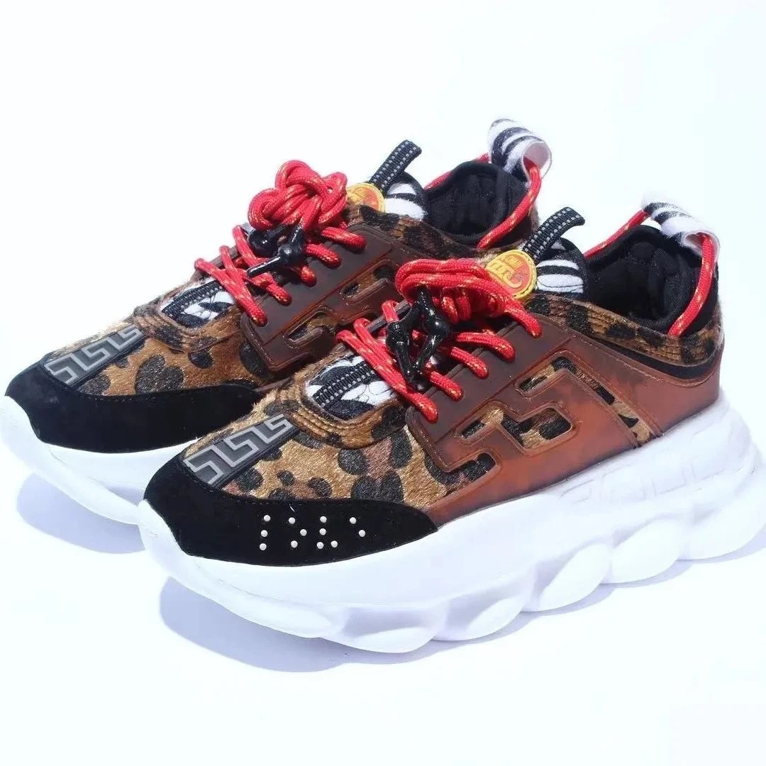 Versace Chain Reaction Multicolor Chunky Sneakers - 8