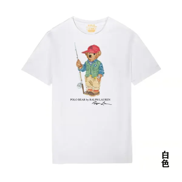 Ralph Lauren Polo Bear Graphic T-Shirt Heather Gray - 22