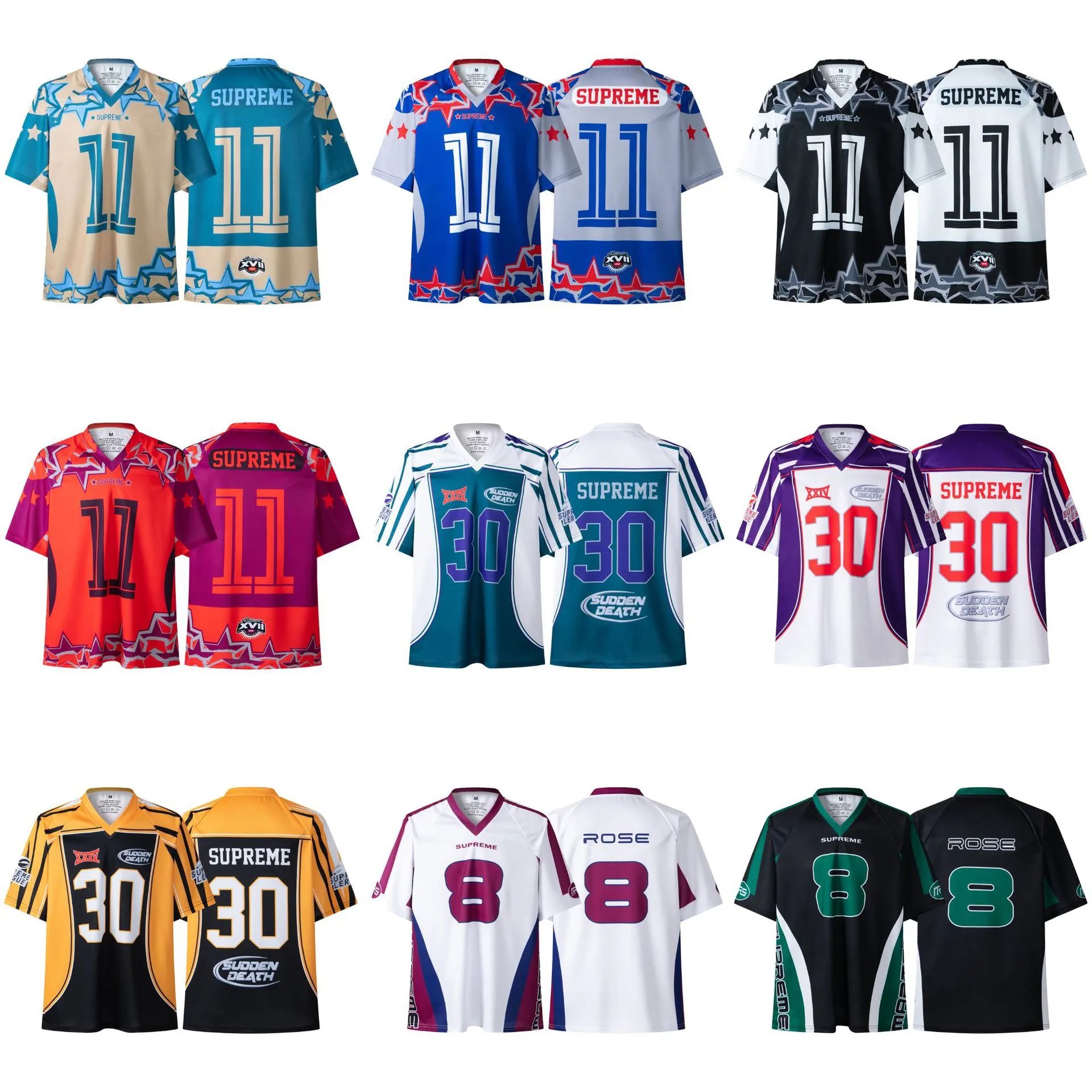 Supreme stars football jersey