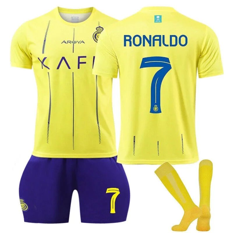 Brazil National Team Neymar Jr #10 Home Jersey Set Blue/White/Yellow - 20