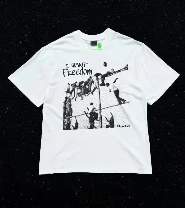 Chaos Self I Want Freedom Graphic T-Shirt White