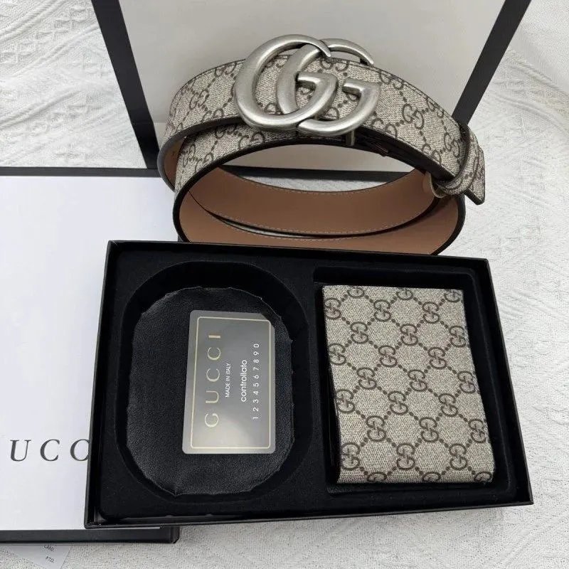 Gucci Belts GG monogram belt with Double G buckle image 12