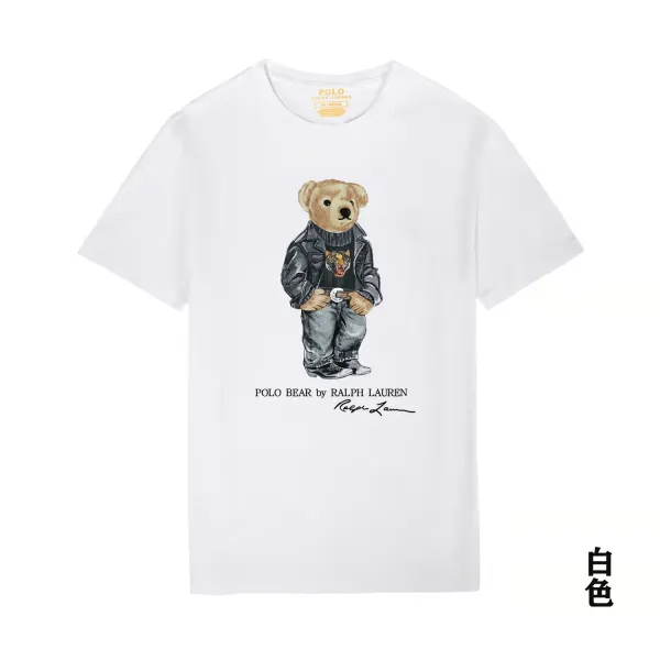 Ralph Lauren Polo Bear Graphic T-Shirt Heather Gray - 38