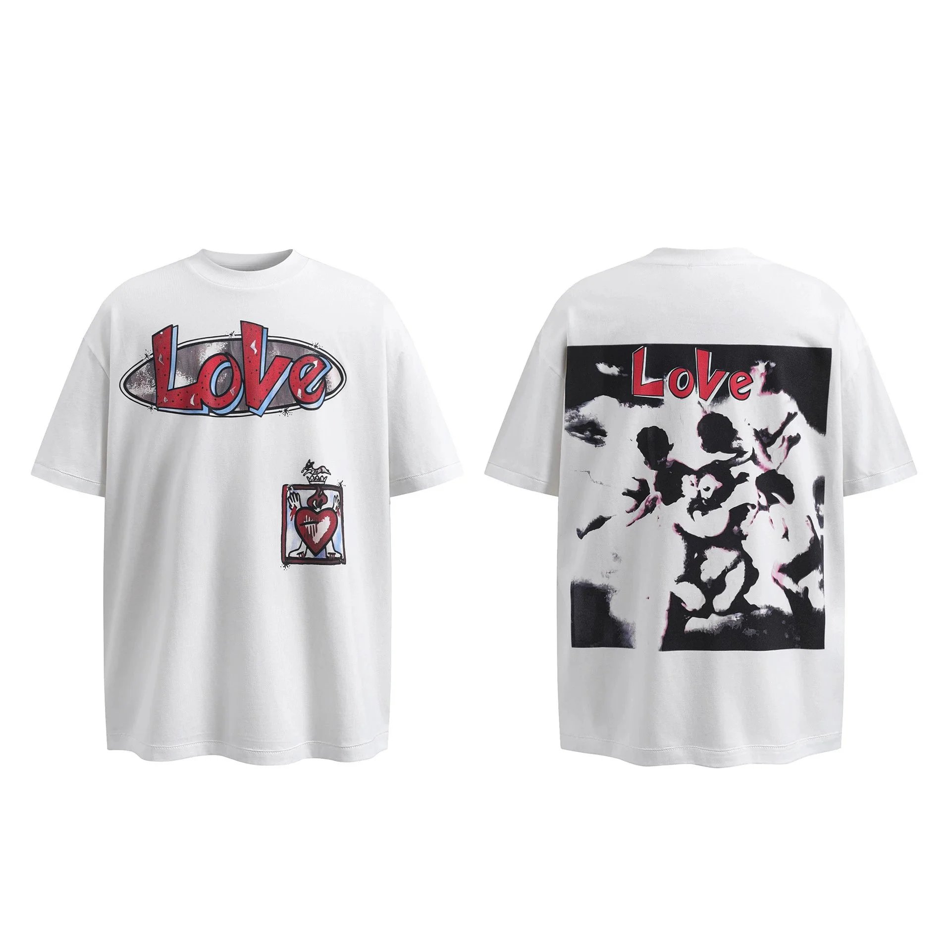 Gallery Dept. Love Print Oversized T-Shirt White