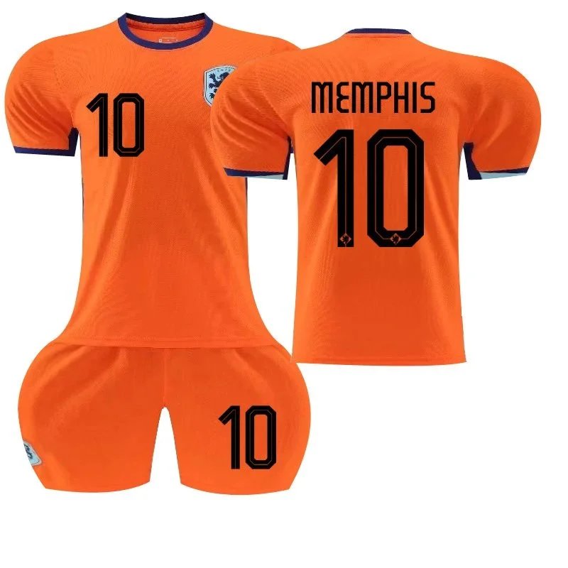 Netherlands National Team Inspired Jersey Set Orange with Memphis 10