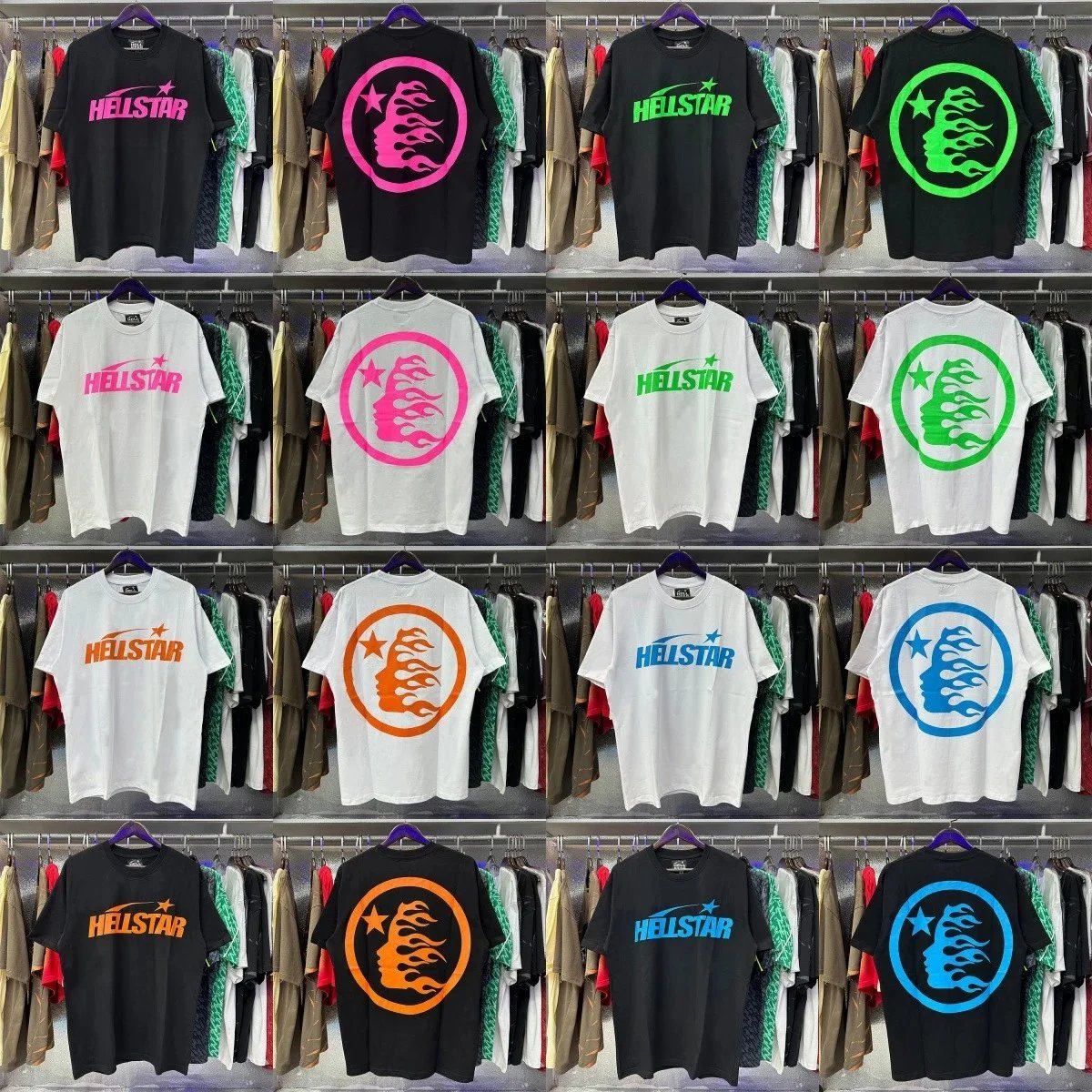 Hellstar Flame Logo T-Shirts [