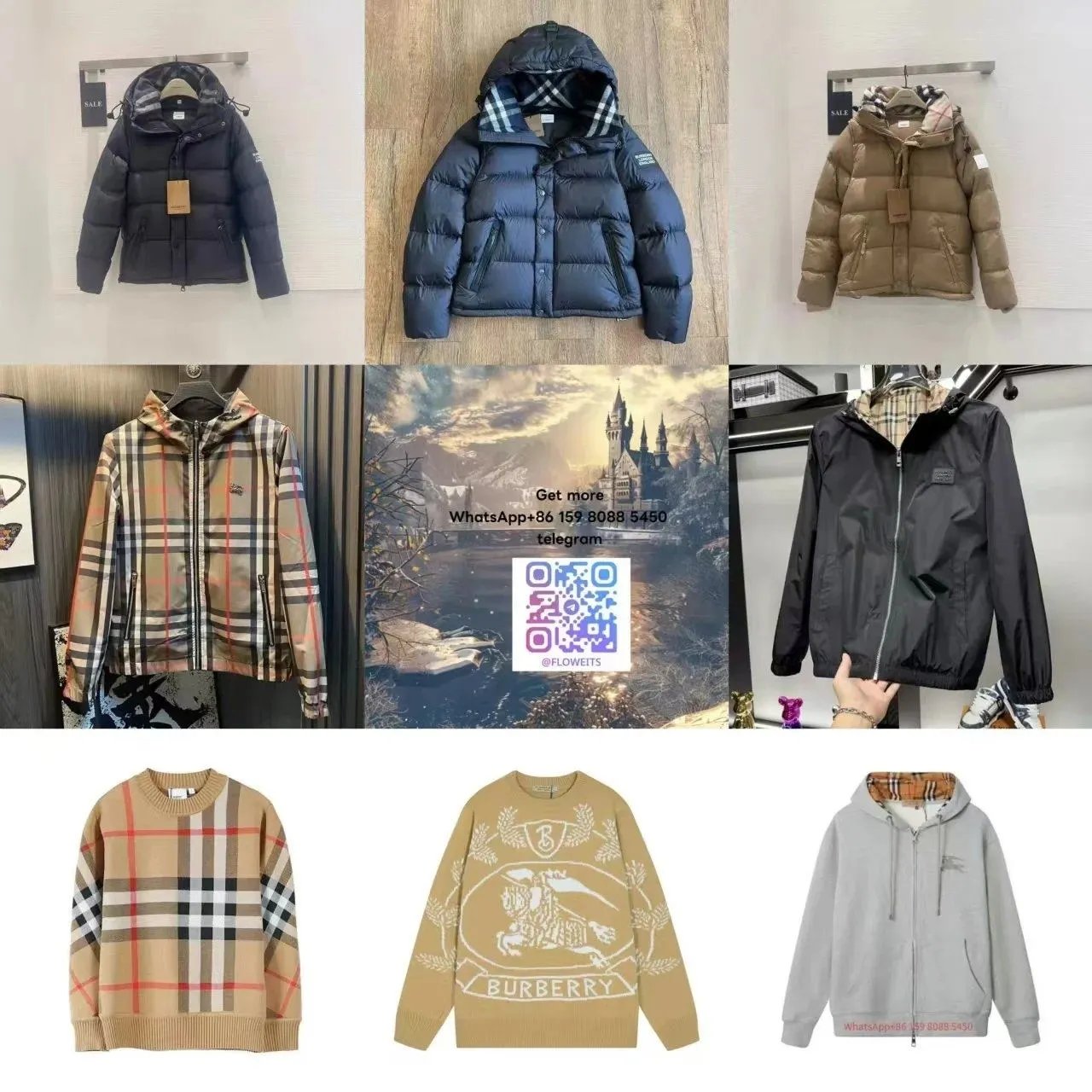 Burberry Check Print Down Jack