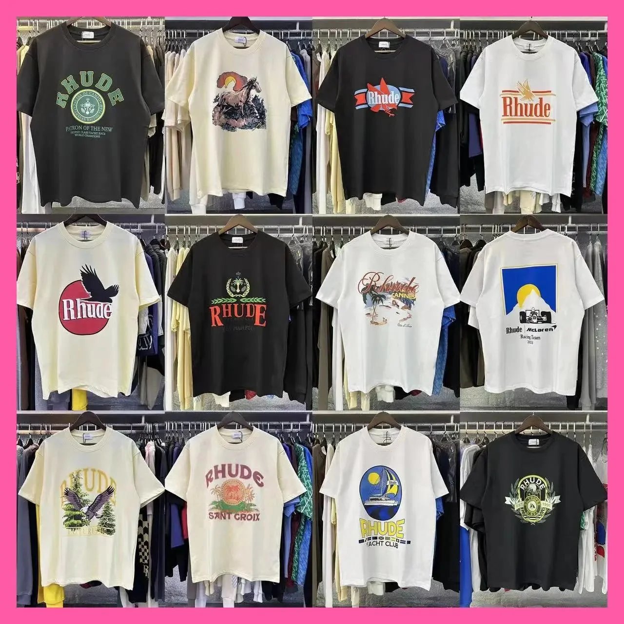 Rhude Graphic T-Shirts [40 sty