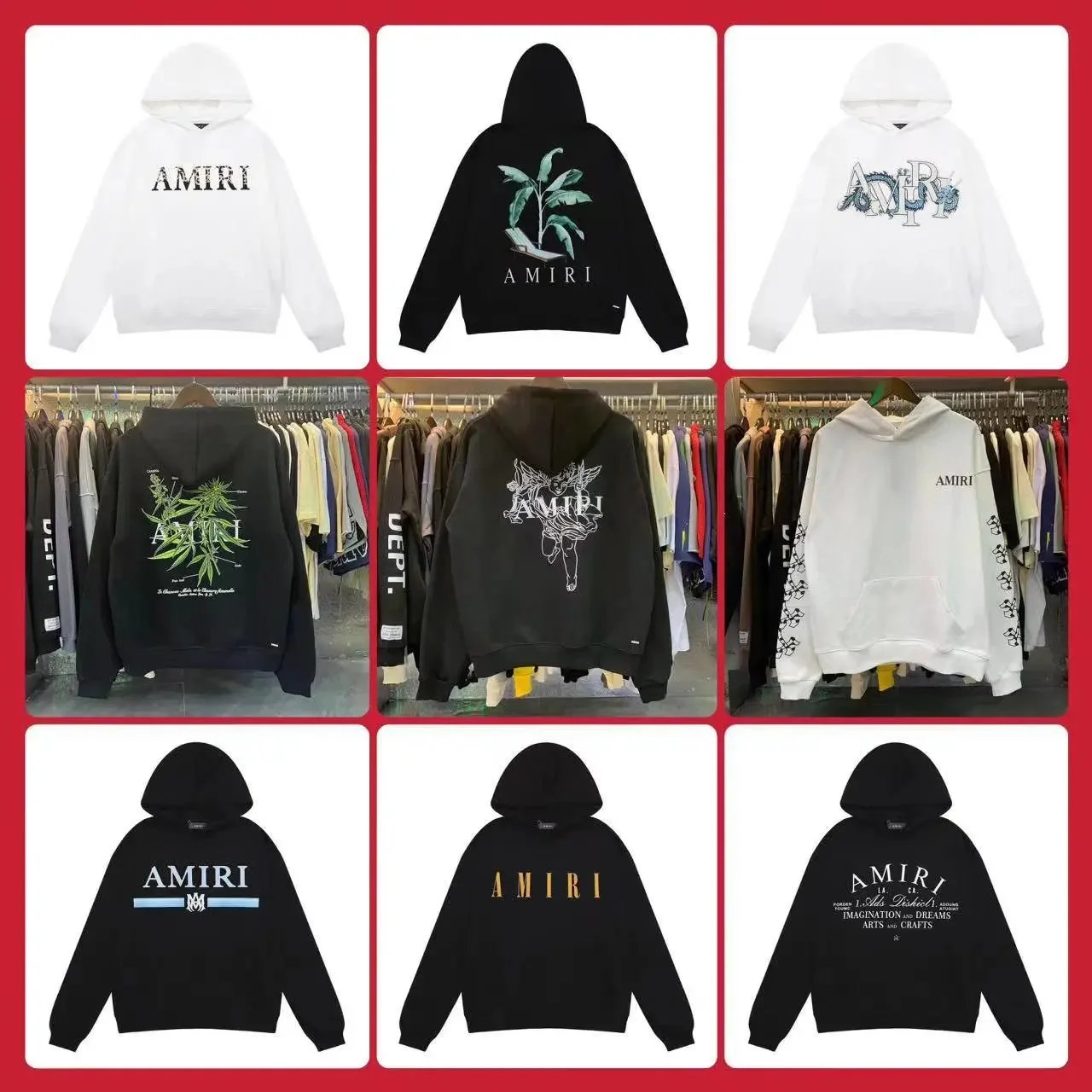 AMIRI Hoodies [21 styles]