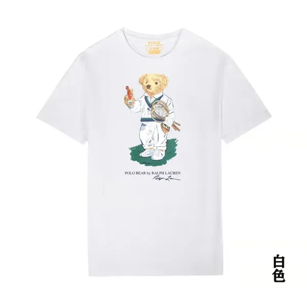 Ralph Lauren Polo Bear Graphic T-Shirt Heather Gray - 11