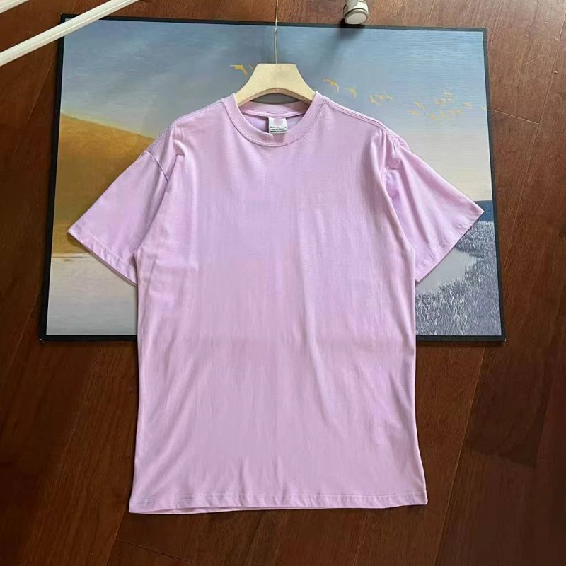 Oversized Crewneck T-Shirt in Soft Pink