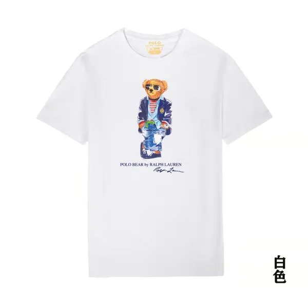Ralph Lauren Polo Bear Graphic T-Shirt Heather Gray - 37