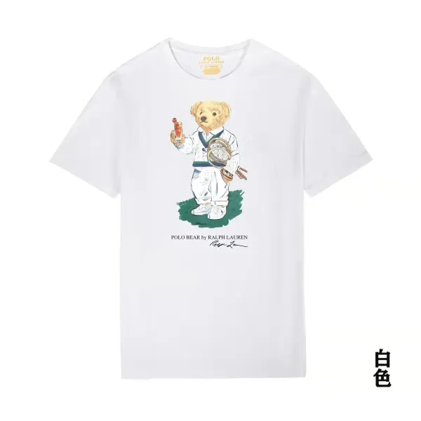 Polo Ralph Lauren Polo Bear Tennis White T-Shirt - 1